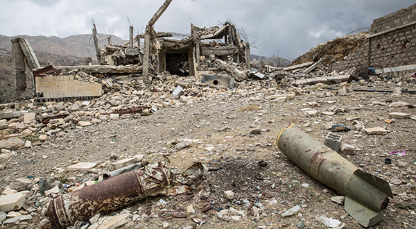Destruction in Yemen